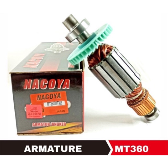 Armature angker cut router MT360 NACOYA for mesin trimmer maktec besar profil ruter MT 360