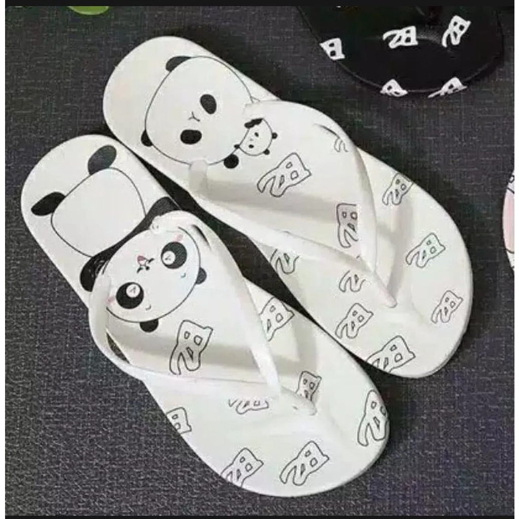 SANDAL JEPIT WANITA MOTIF PANDA