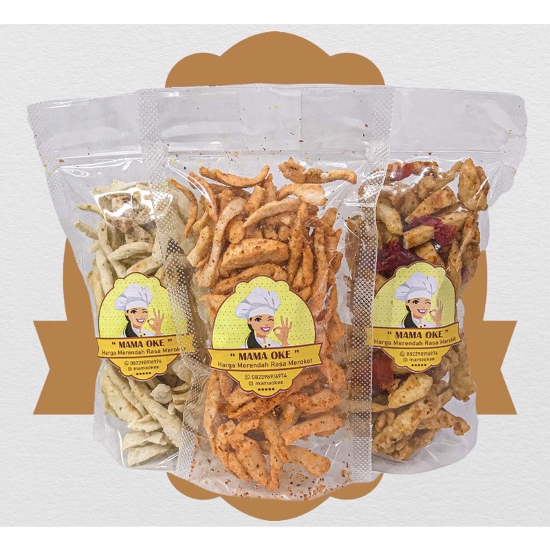 Basreng Sambal Petis/Original Gurih/Balado Pedas-BALADO PEDAS