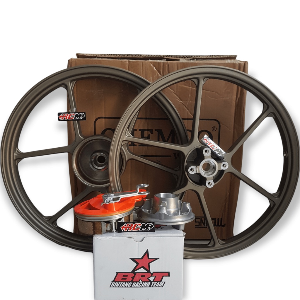 VELG VELK PELEG PELEK CHEMCO CEMCO BRT JUP JUPITER Z MX FIZR FIZ R WARNA SILVER GREY ABU ABU SDH DEP
