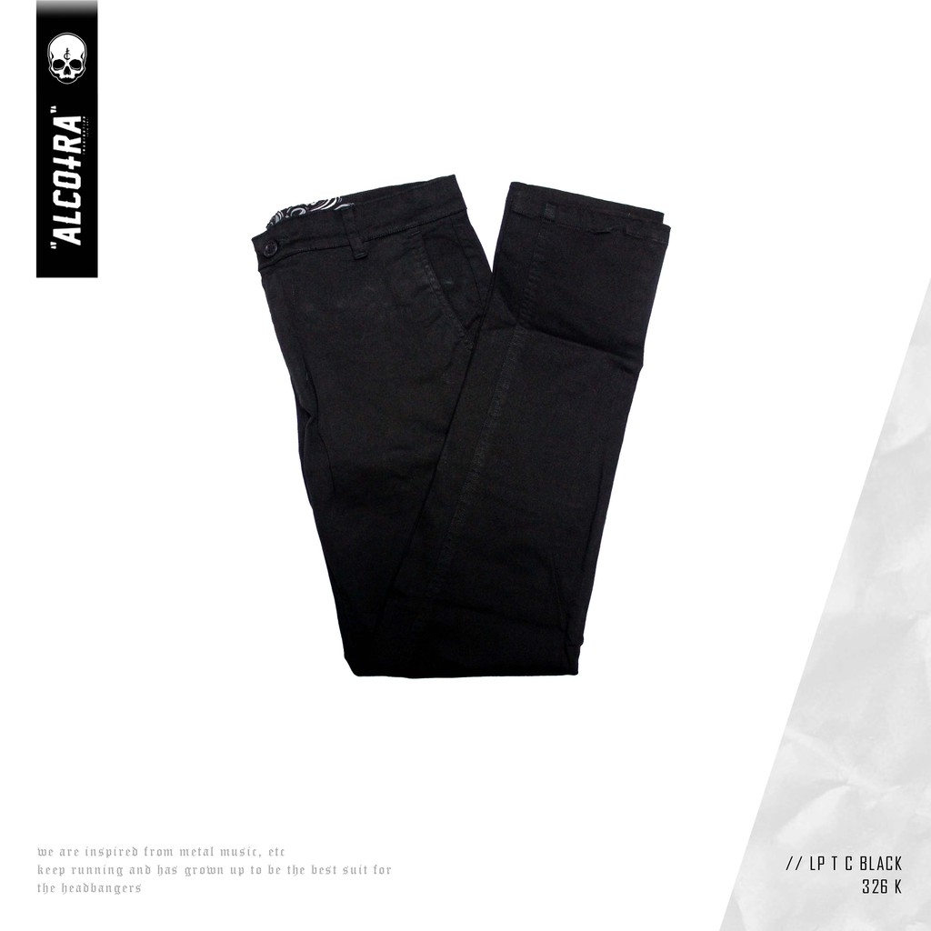 LP C BLACK / CELANA PANJANG HITAM / CELANA ALCOTRA