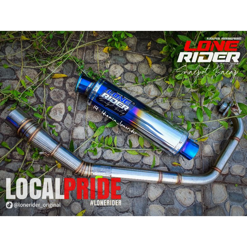 Lone Rider Original FU FI - RR Pahe Slencer Bluesand - SATRIA F 150 INJEKSI