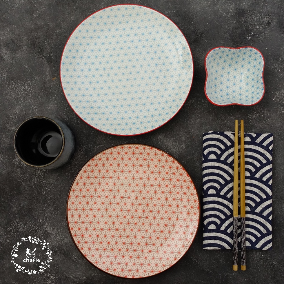 Chefio Piring Makan Bundar Keramik Akira Series / Round Dinner Plate