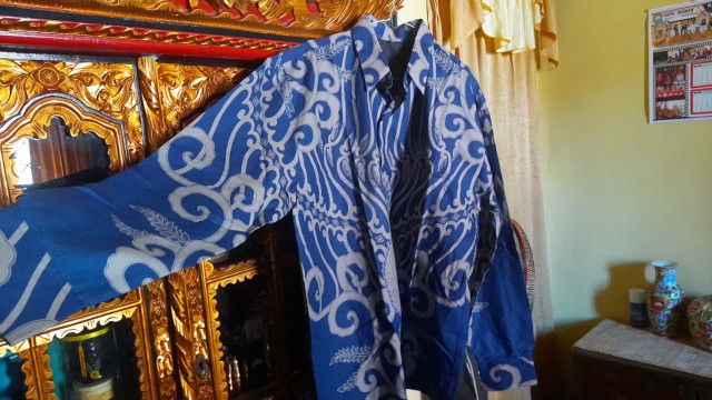 Kamandanu Blue Kemeja Batik Pria Full Furing Katun Primisima