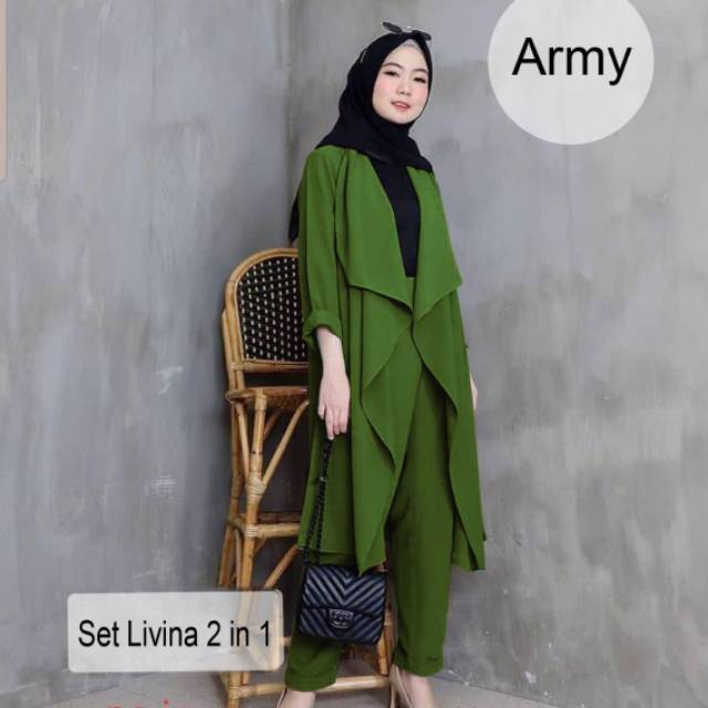 Ocha Tunik Atasan Muslimah Remaja Kekinian Baju Tunic Wanita Pakaian Muslim Lebaran 2020 Murah - q11