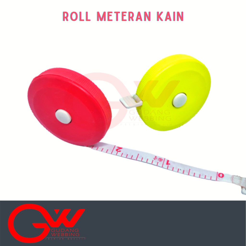 Roll Meteran gulung otomatis | Meteran kain 150cm