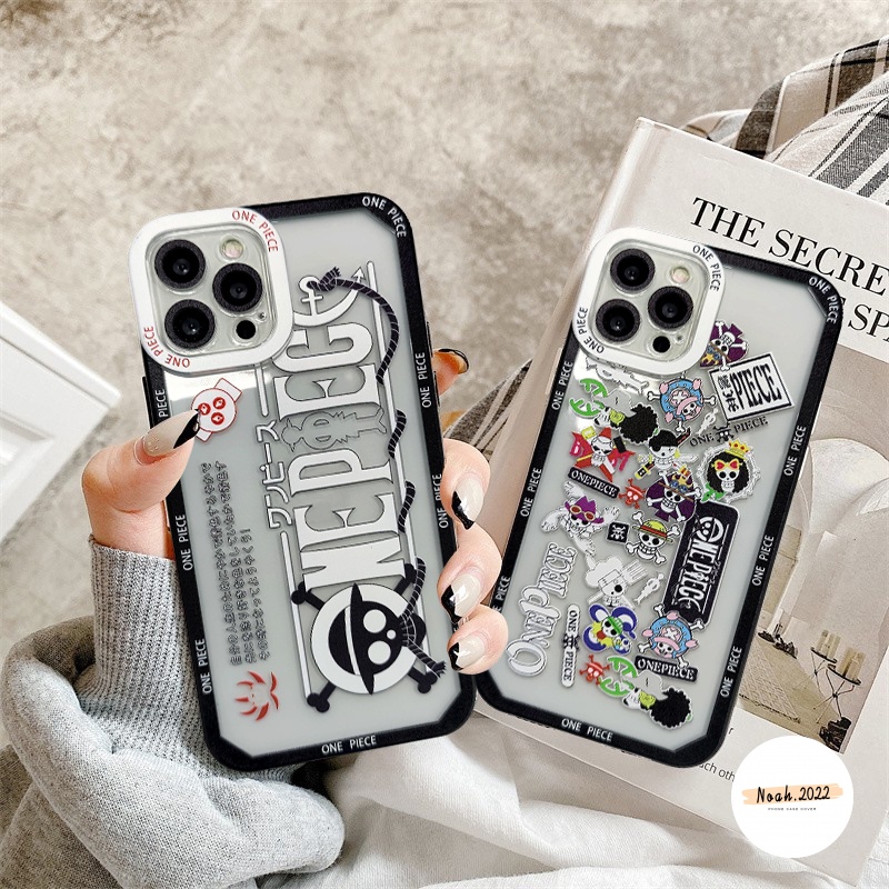 Soft Case TPU Motif Anime One Piece Untuk IPhone XR 13 11 12 Pro Max 6 6s 7 8 Plus X XS Max SE 2020