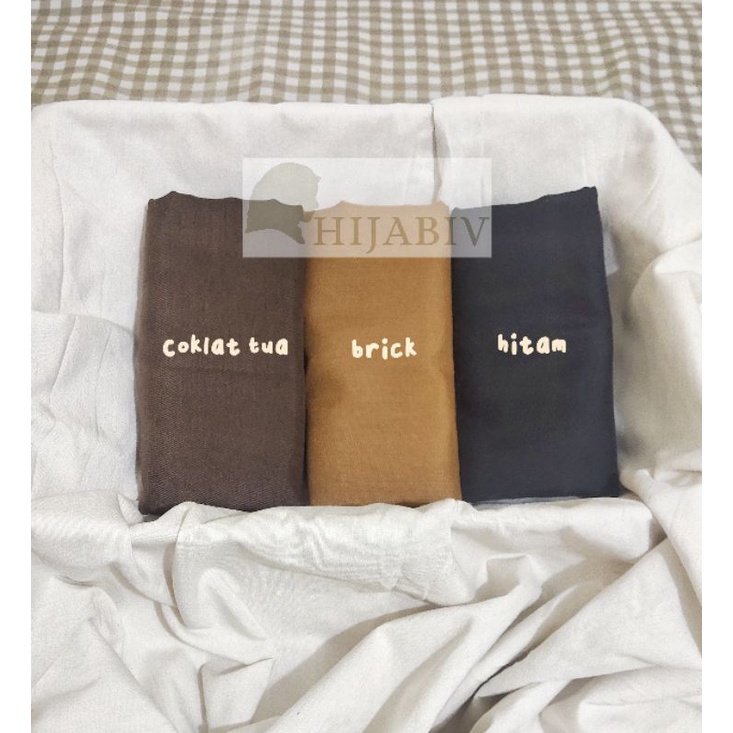 SEGI EMPAT PARIS PREMIUM FINISHING JAHIT TEPI ANTI LETOY (FREE POUCH)-PREMIUM-HITAM