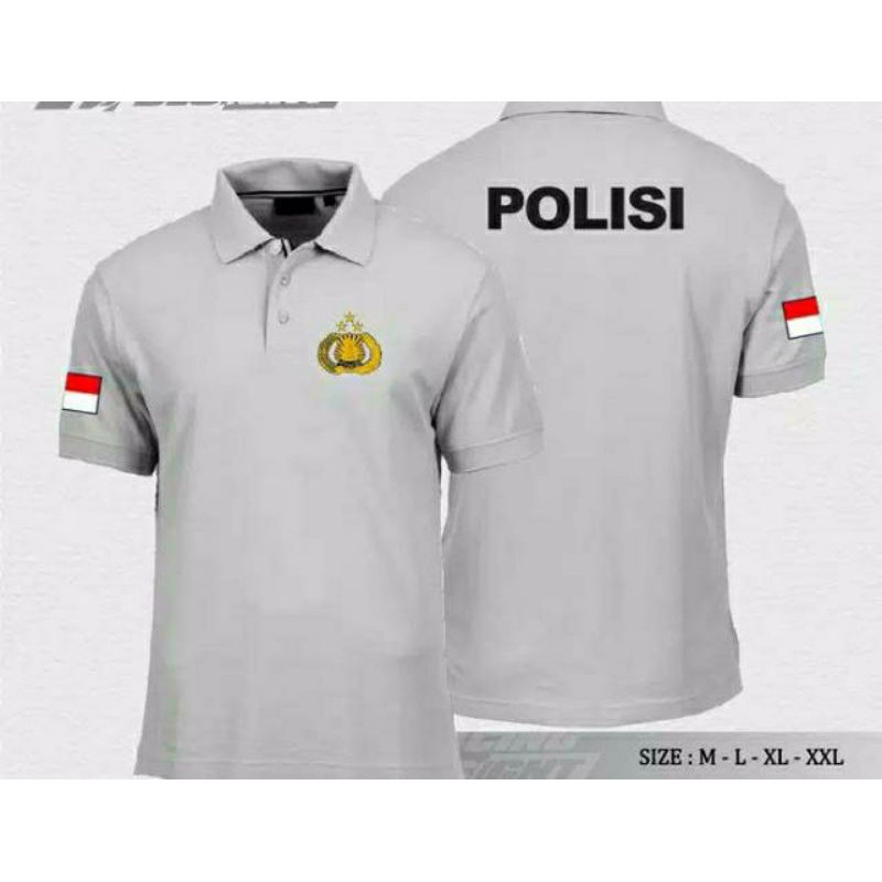 POLO SHIRT / KAOS POLO POLISI BAJU KAOS  POLO DISTRO POLICE