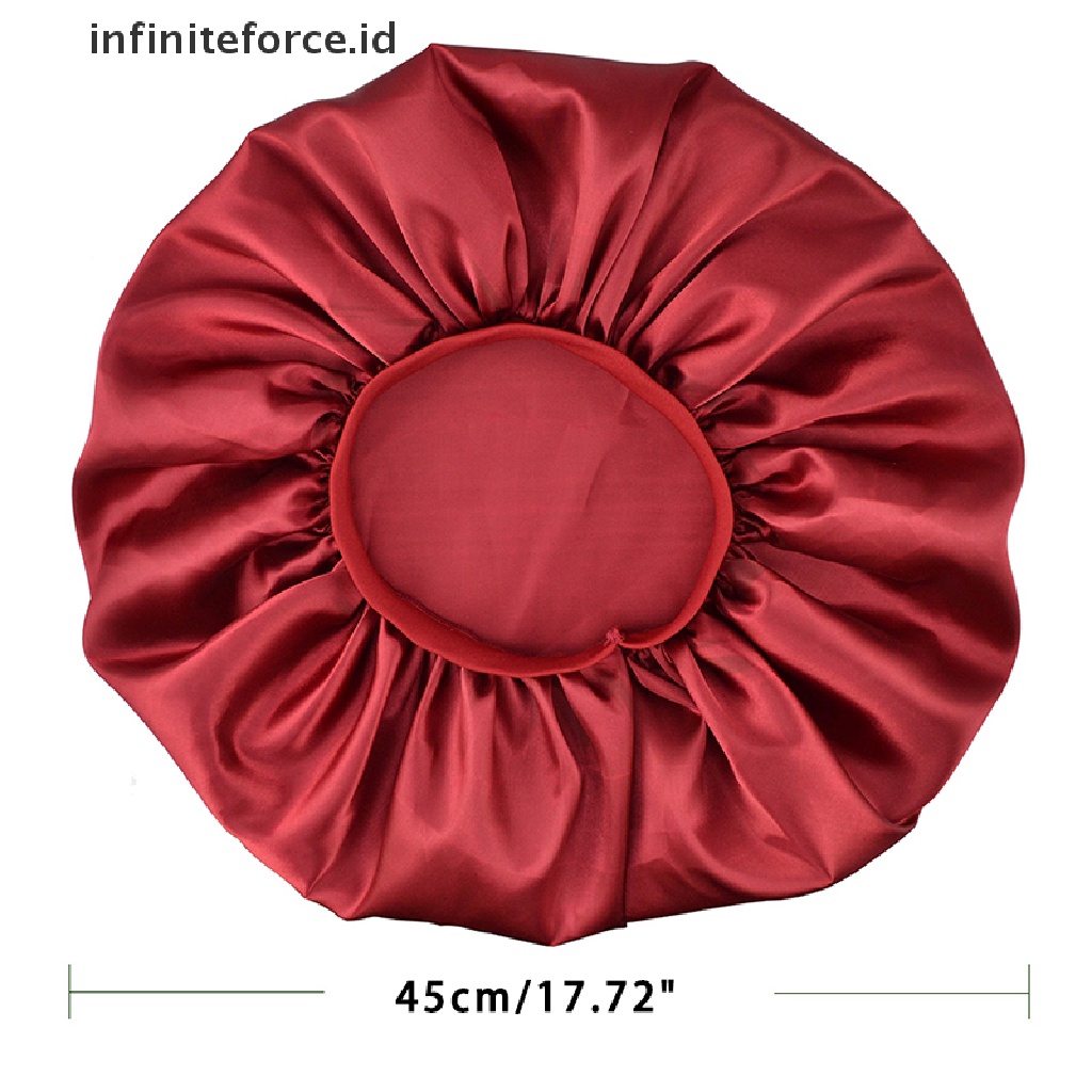 Infiniteforce.id Shower Cap Bahan Satin Anti Air Untuk Wanita