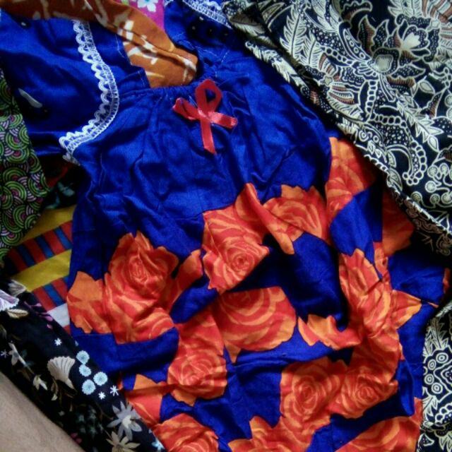 Daster Batik Anak Lengan Pendek,baju Batik Anak Grosir Murah Lucu