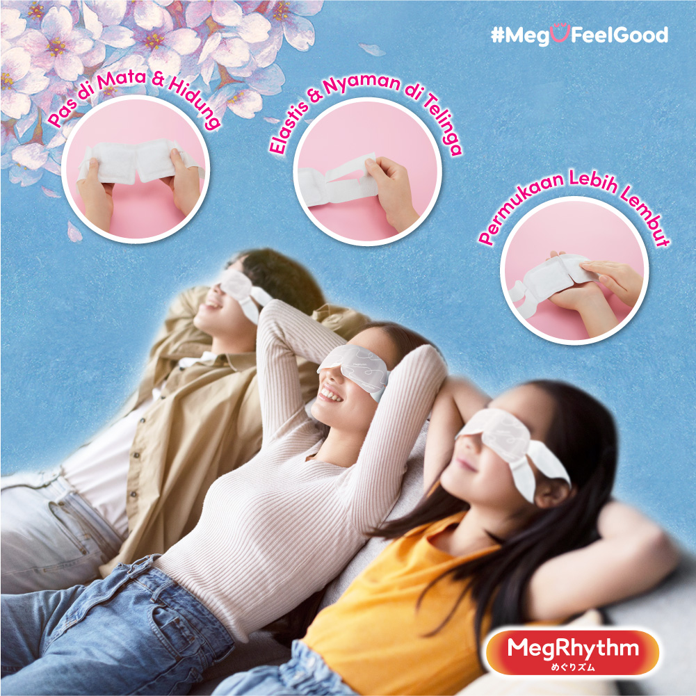 MegRhythm Steam Eye Mask Sakura 5pcs