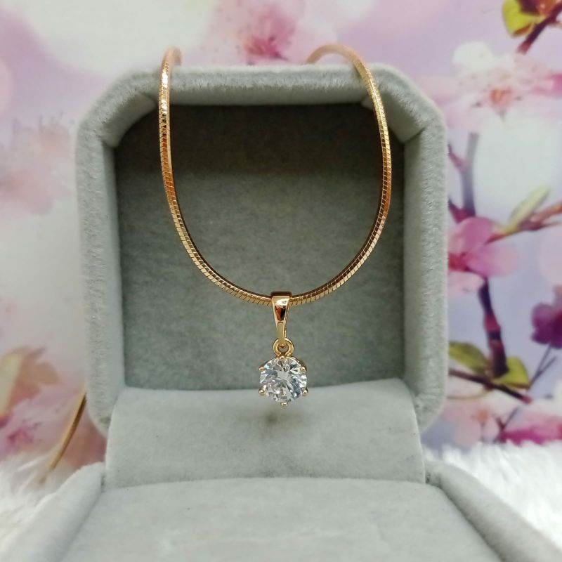 Anting Xuping / anting jepit mutiara oval