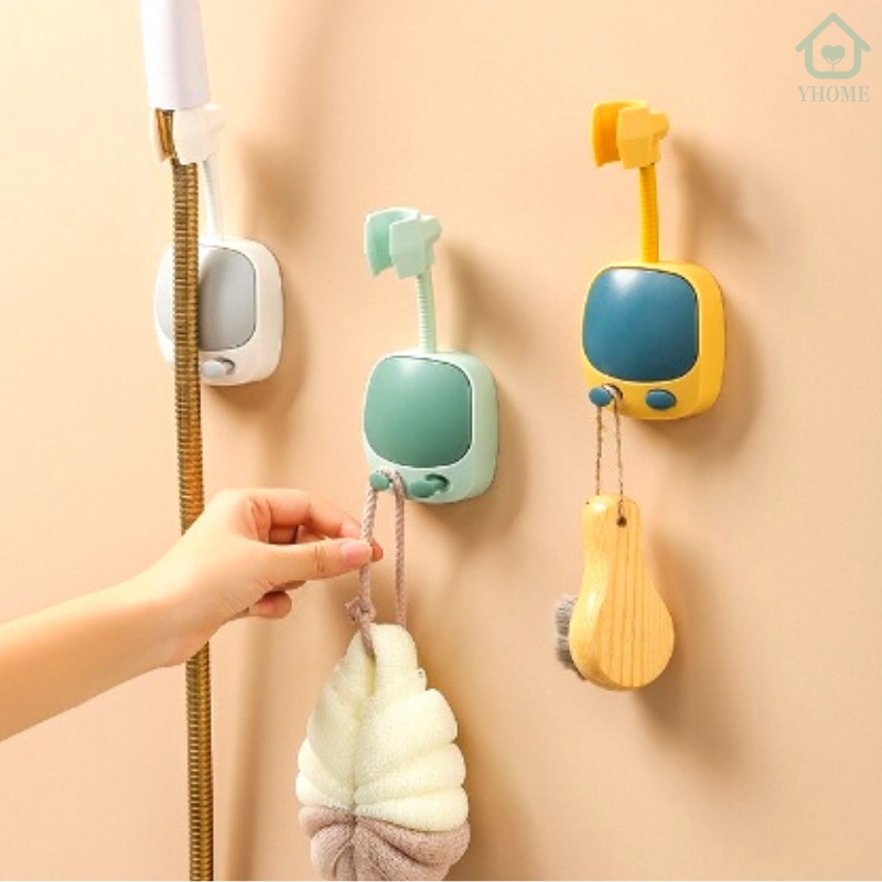 SHOME Tempelan Gantungan Shower Mandi Suction Cup Hanger Holder Dudukan Shower Tempel / Dudukan Show