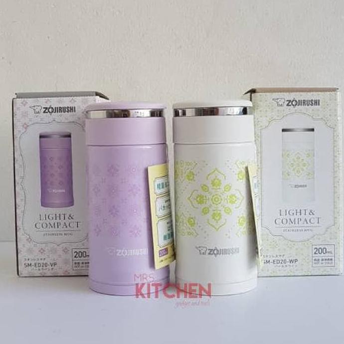 [[BISA COD]] ZOJIRUSHI STAINLESS STEEL TRAVEL MUG THERMOS TERMOS 200ML - SMED20 MURAH Kode 24