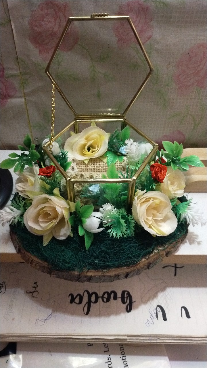 Tempat Cincin Rustic Model O Untuk Seserahan Pernikahan, Lamaran Atau Tunangan