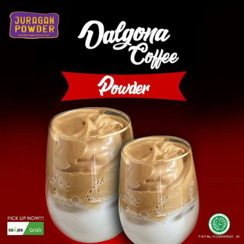 

Bubuk minuman Dalgona Coffee kemasan 1kg.