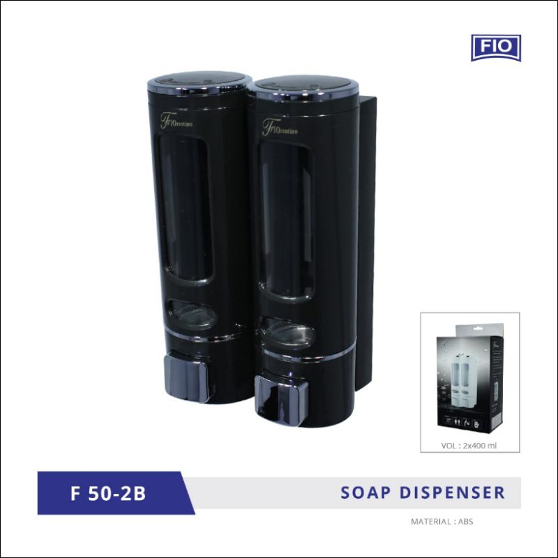 Tempat sabun cair Doubel/soap dispenser kamar mandi