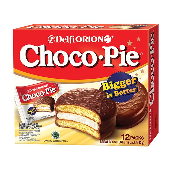 

⭐ COD ⭐ Delfiorion Choco Pie 12 Pack 360 g