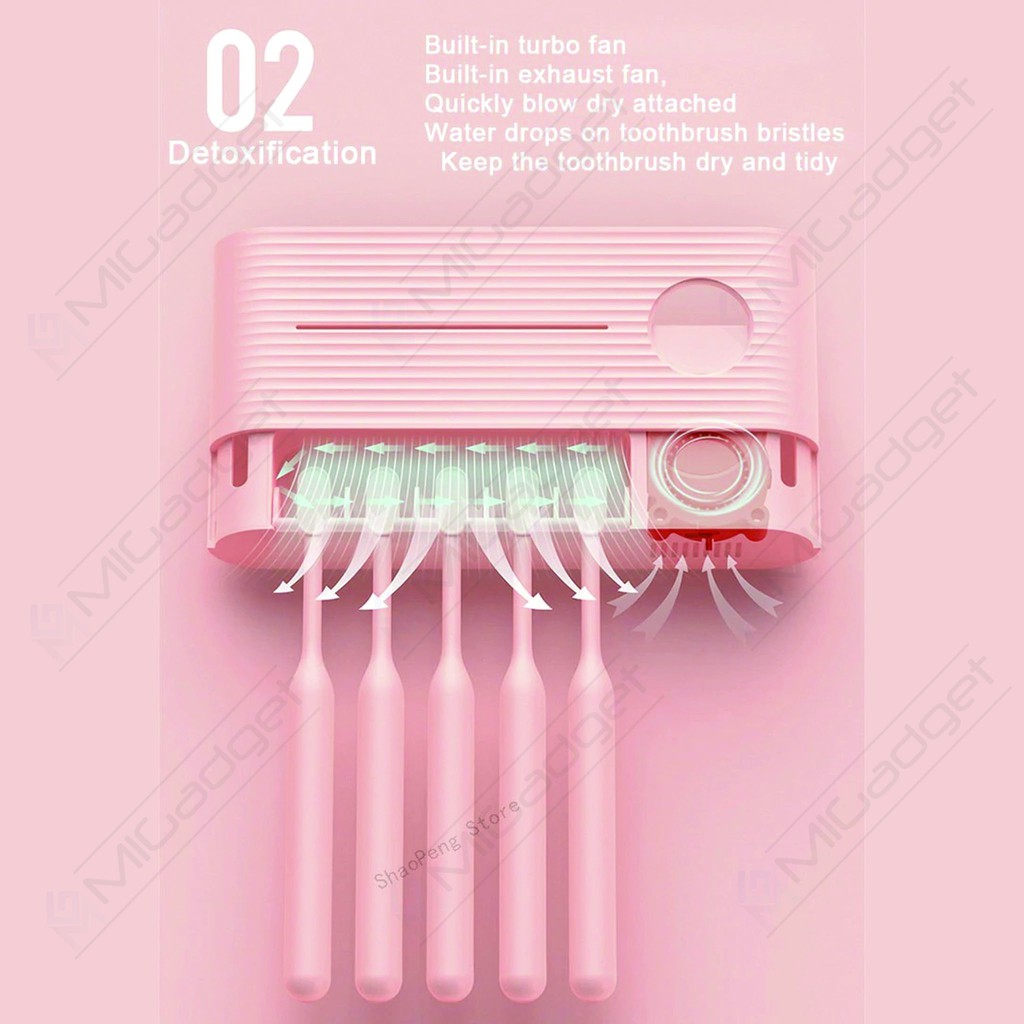 Sothing Toothbrush Sterilizer Holder Box Tempat Sikat Gigi Antibakteri