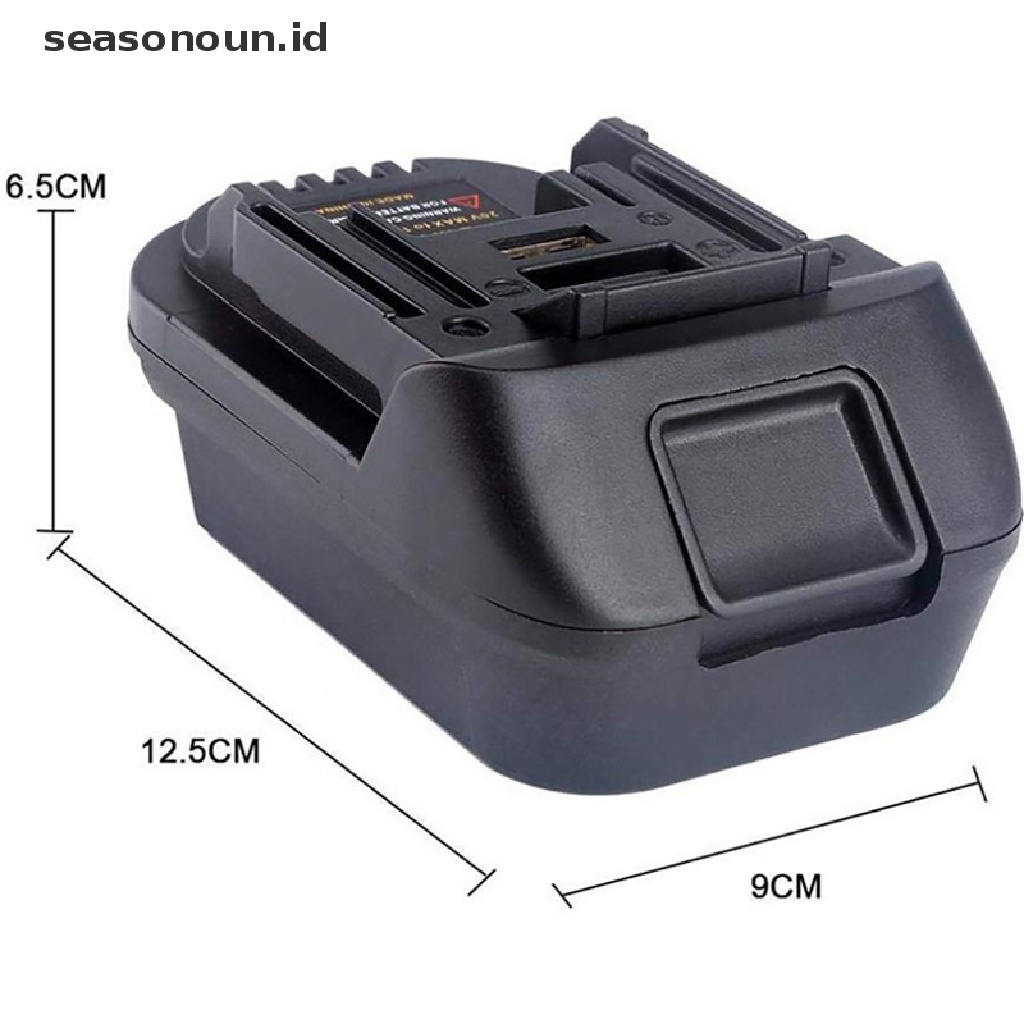【seasonoun】 USB Battery Adapter For 20V DEWALT DCB200 Milwaukee M18 Convert to Makita 18V .