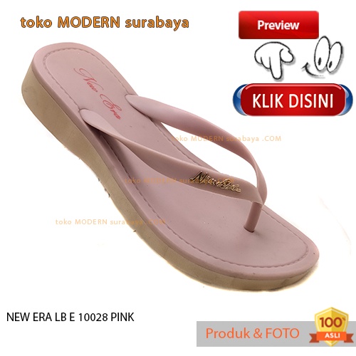 Sandal wanita casual sandal jepit karet murah NEW ERA LB E 10028