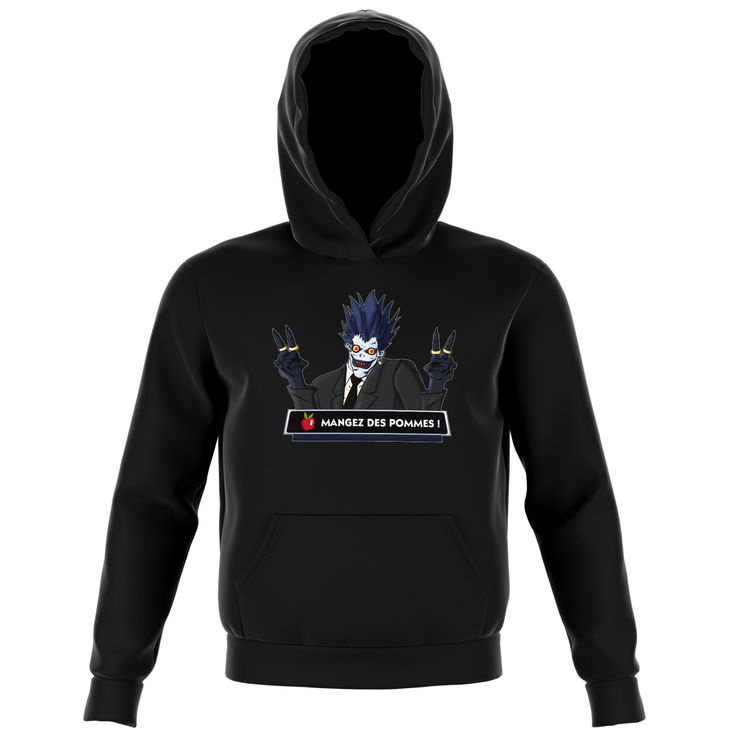 ANIME HOODIE UNISEX MANGEZ SHINIGAMI FLEECE TEBAL HALUS KEKINIAN TERBARU''