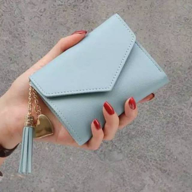 Bundara.id Do-1038 Korean style Dompet love dompet lipat cantik import