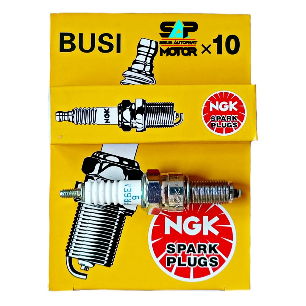 PAKET BUSI CPR6EA9 ISI 10 PCS / Busi Karisma Vario Beat Jupiter-MX Nmax / Spark Plug Vixion