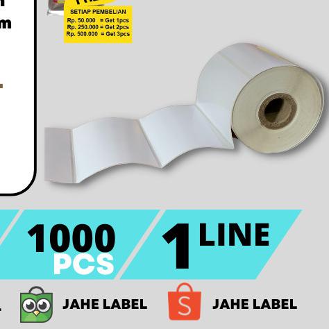 

➥ STIKER LABEL BARE 100x70mm SEMICOATED 1000 PCS ➢