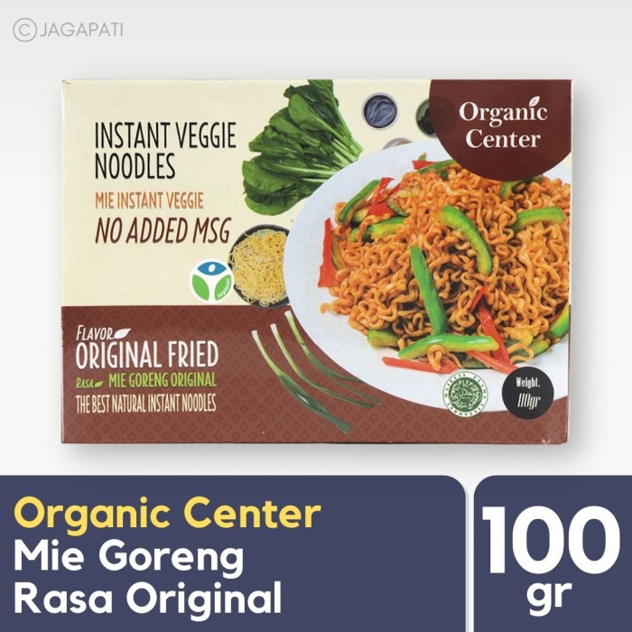 

cs2tur Organic Center - Mie Instant Mie Goreng Original Noodle 100Gr - Nomsg Ffa2D01A1