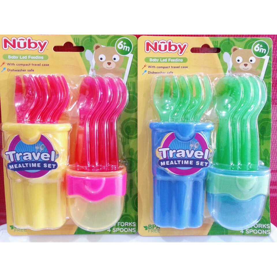 Nuby Travel Mealtime Set Cutlery Travel Set