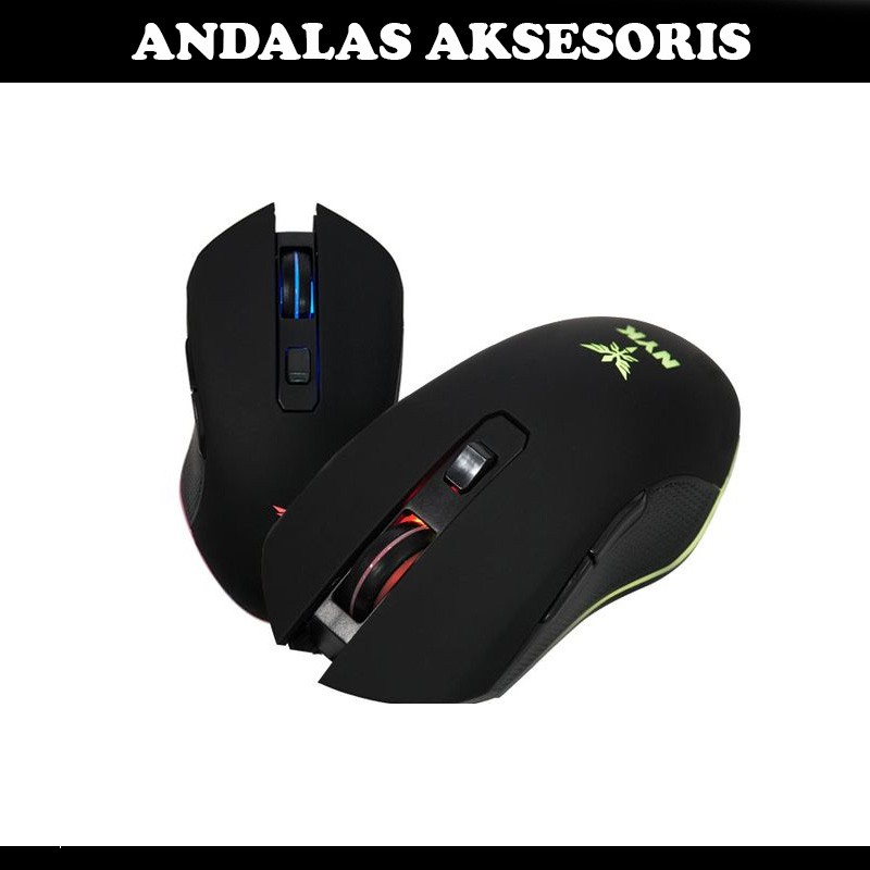 MOUSE MOS GAMING GAME NYK ASSASIAN G-06 RGB LED LIGHTING LAPTOP KOMPUTER