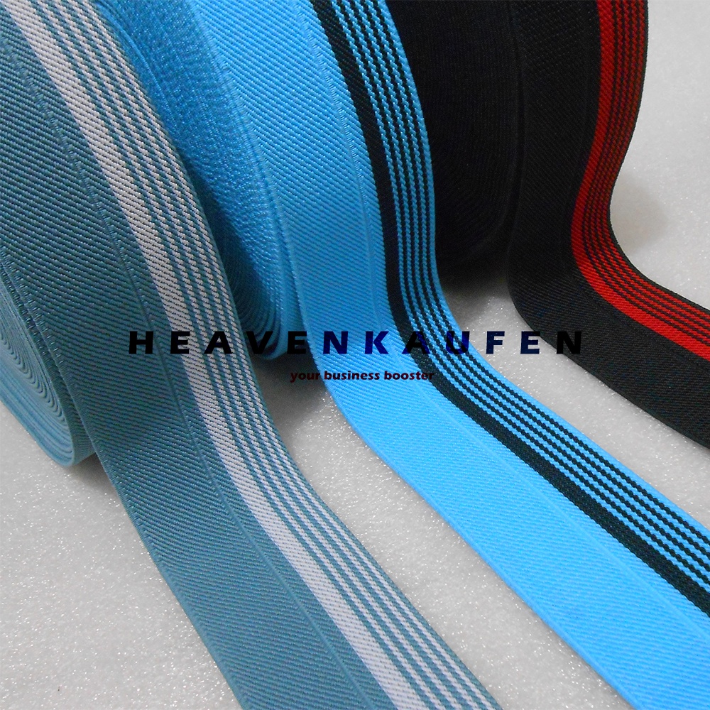 Karet Elastis Elastic High Quality Lebar 6 cm Model Strip Tebal 2 mm Per Meter