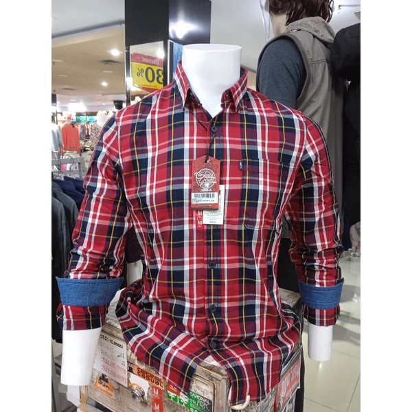 KEMEJA CARDINAL JEANS PRIA SLIMFIT ORIGINAL 100%