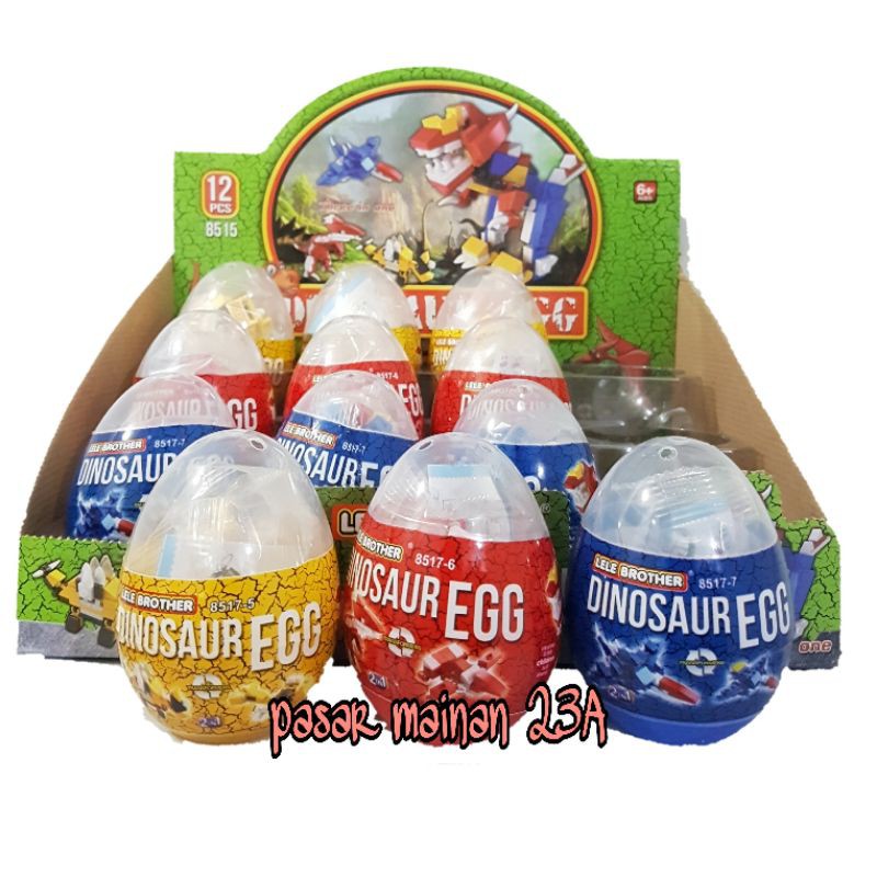 Mainan Brick Transformers Block 3in1 model egg/ mainan telor surprise/ mainan anak edukasi