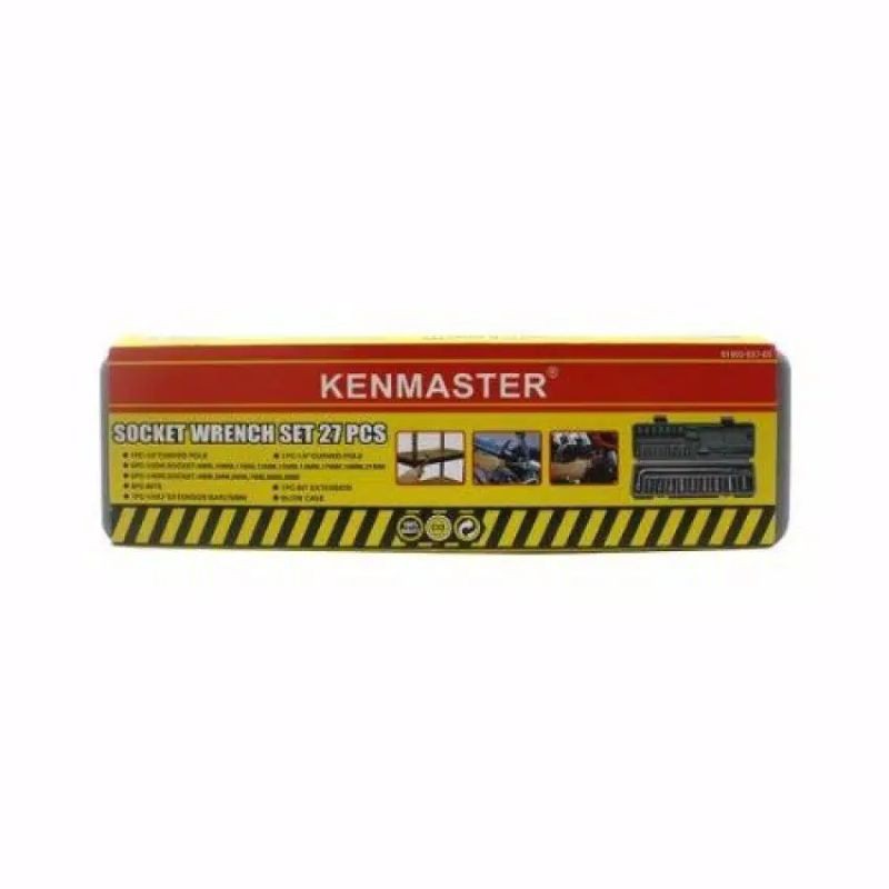 Kenmaster  , 27 PCS  ,  Kunci Sock Set  ,  Socket Wrench Set Kunci Sok