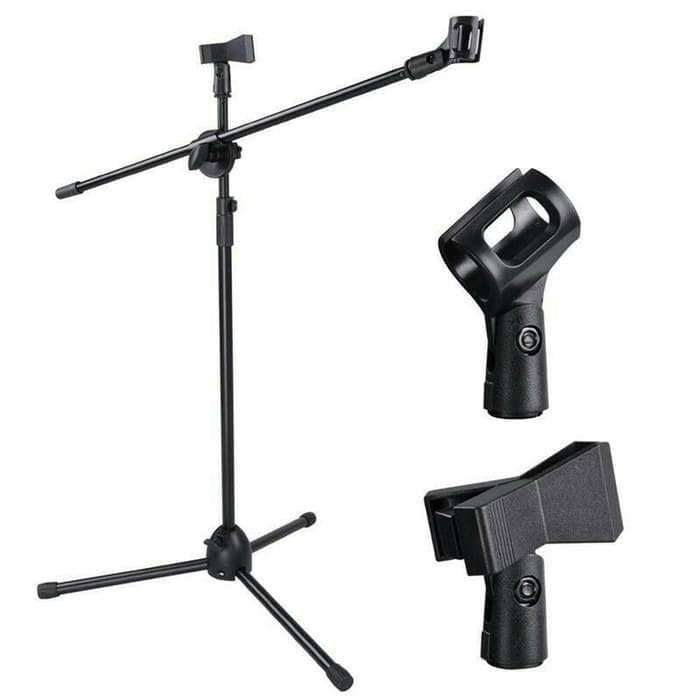 Stand Microphone NOISE 2 Klip Stand Mic Berdiri