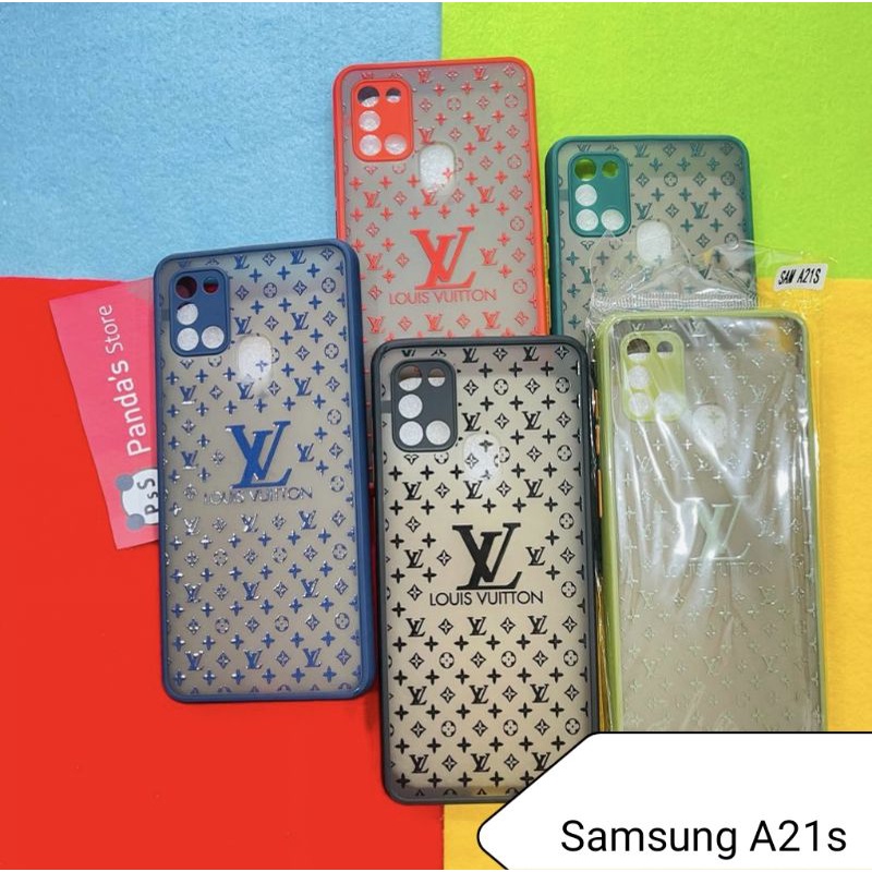 Case Samsung A21s My choice LV LOUIS VUITTON + Ring Kamera / Pelindung Kamera (PsS)