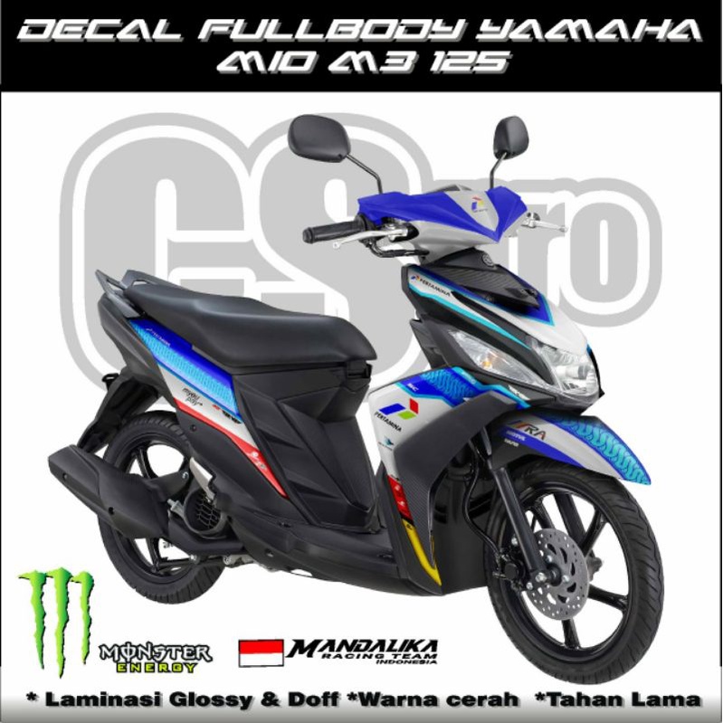 STRIPING STICKER DECAL MIO M3 125 VARIASI MANDALIKA