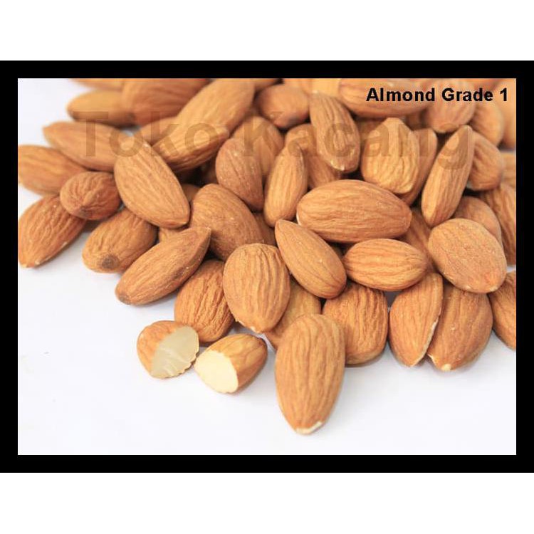 

Kacang Almond Kulit Ari Oven / Matang 250Gr Termurah