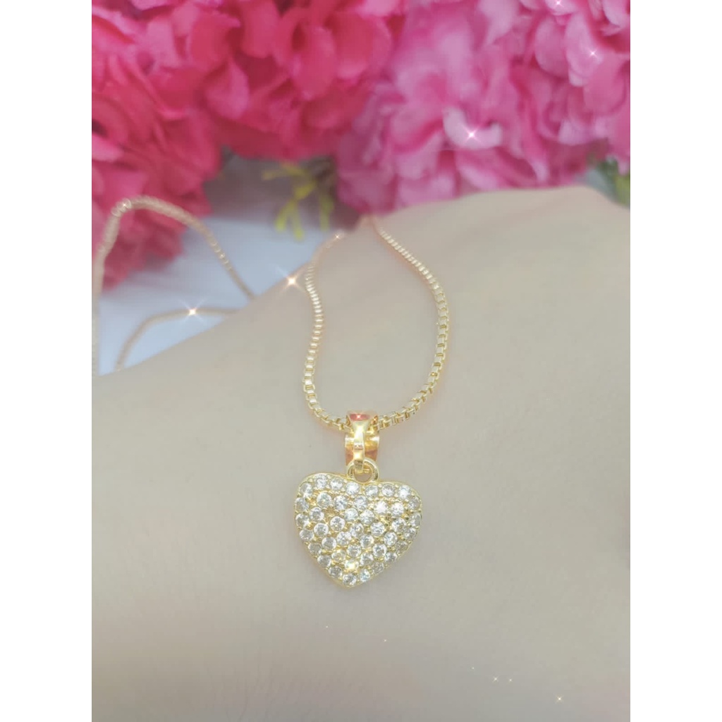 PROMO xuping kalung perhiasan wanita liontin love my love