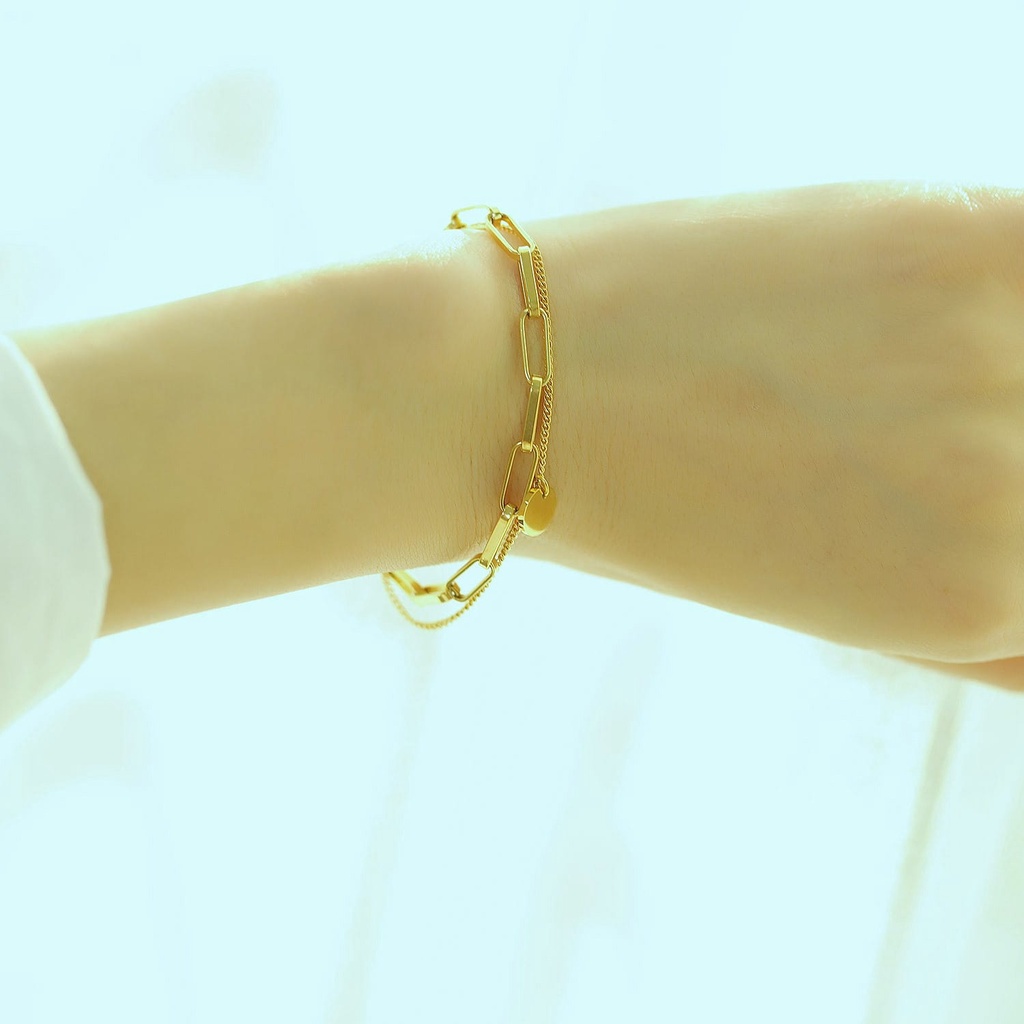 Gelang GL67 Stainless Steel / Titanium Premium Fashion Wanita Gelang Unik Lucu Keren Bagus Banget /Deluna/ BS
