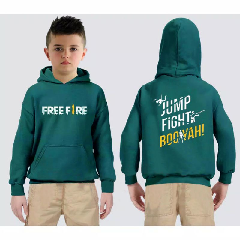 COD/DS/SWEATER KID FREE FIRE BOYAH XS (7-11 THN)