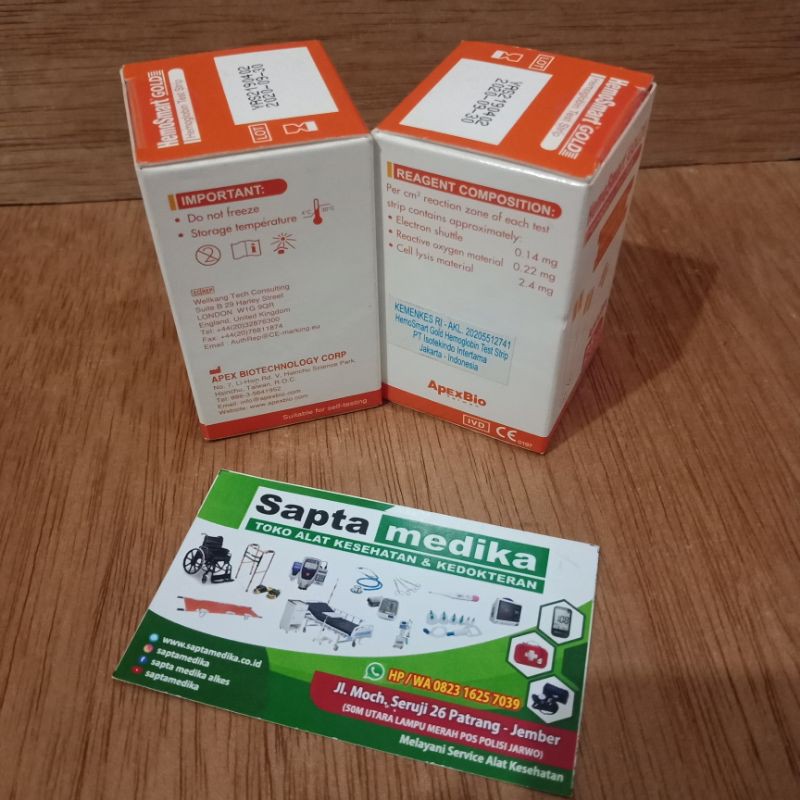 Apexbio Strip Hemosmart Gold Hemoglobin 25 Strip