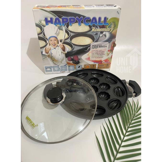 {{{{}}] Cetakan Kue Cubit 16 motif Happy Call/ Cetakan teflon kue cubit isi 16