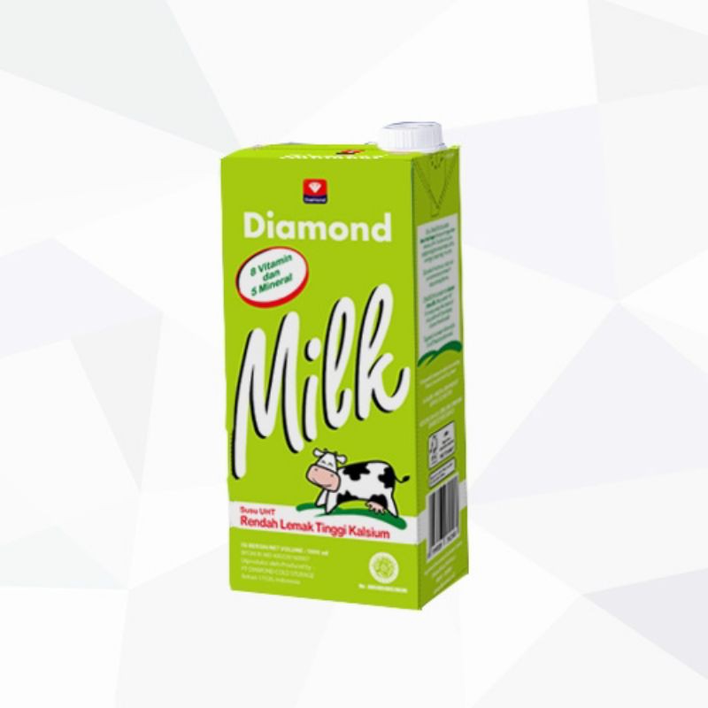

Susu Diamond UHT Milk LOW FAT 1 Liter
