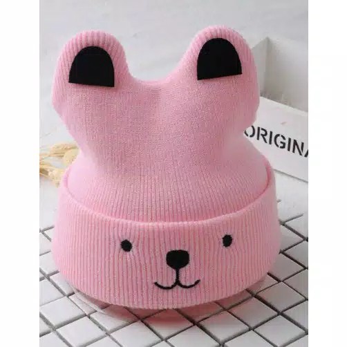 TOPI KUPLUK RAJUT BAYI TELINGA DOGGY Topi Kupluk Unisex TOPI BAYI