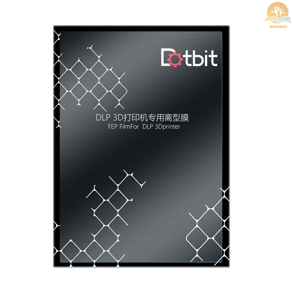 Dotbit Professional FEP Film Sheet 200*140mm 0.1mm Thickness Transparent Release Film for Photon Resin 3D Printer SLA DLP 3D Printer Accessories, 5pcs