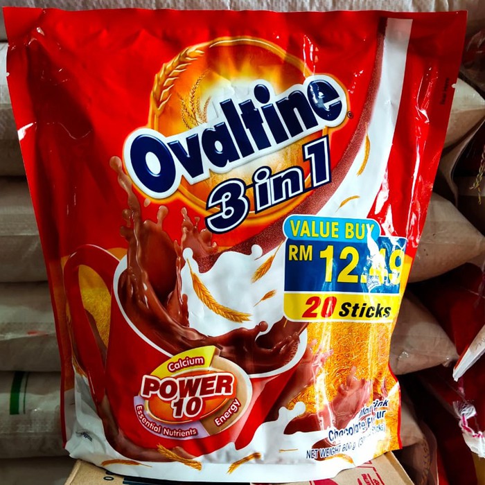 

Susu Ovaltine 3 in 1 Power 10 Isi 20 Stick